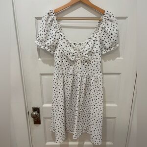 Charlotte Russe White and Black Mini Dress